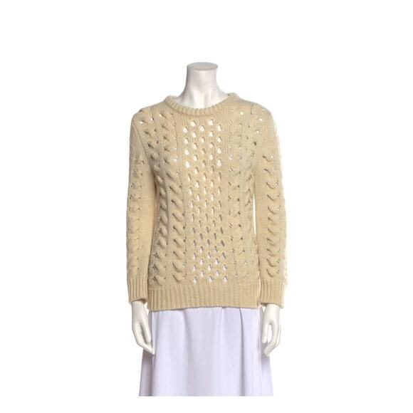Louis Vuitton crew neck beige Sweater size medium